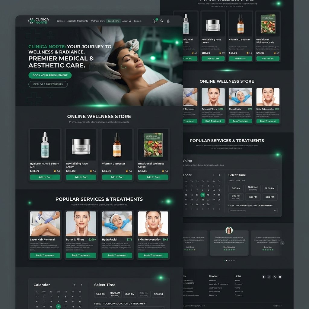 Clínica Norte - Branding e Portal Web