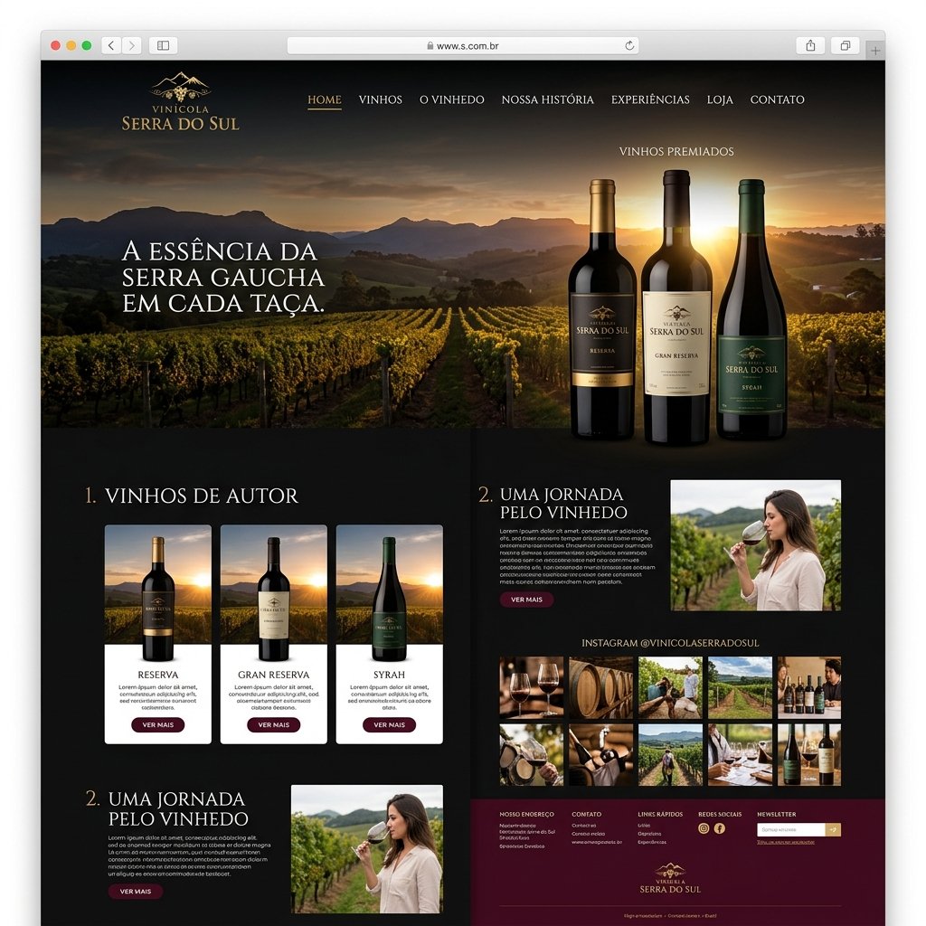 Vinícola Serra do Sul - Social Media e Website
